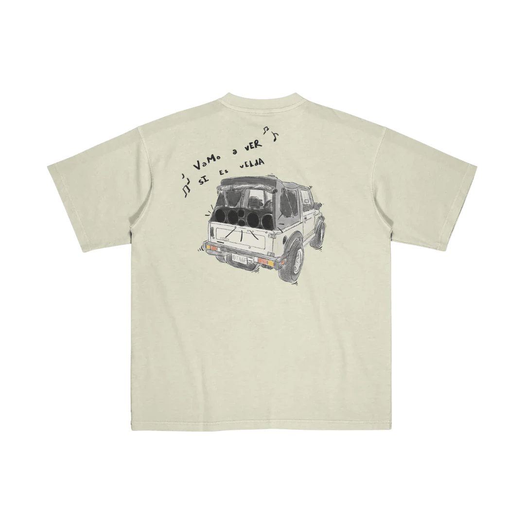 Bad Bunny Merch - DTFM Cream Vamos A Ver Si Es Velda T-Shirt