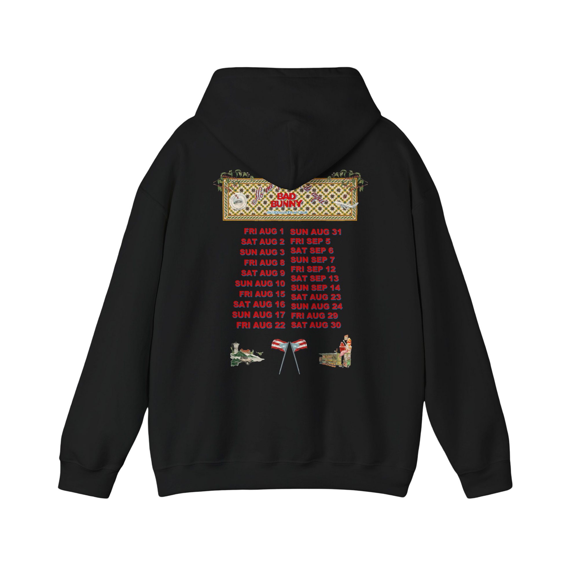 EXCLUSIVE - Black Concho Tour Dates Hoodie
