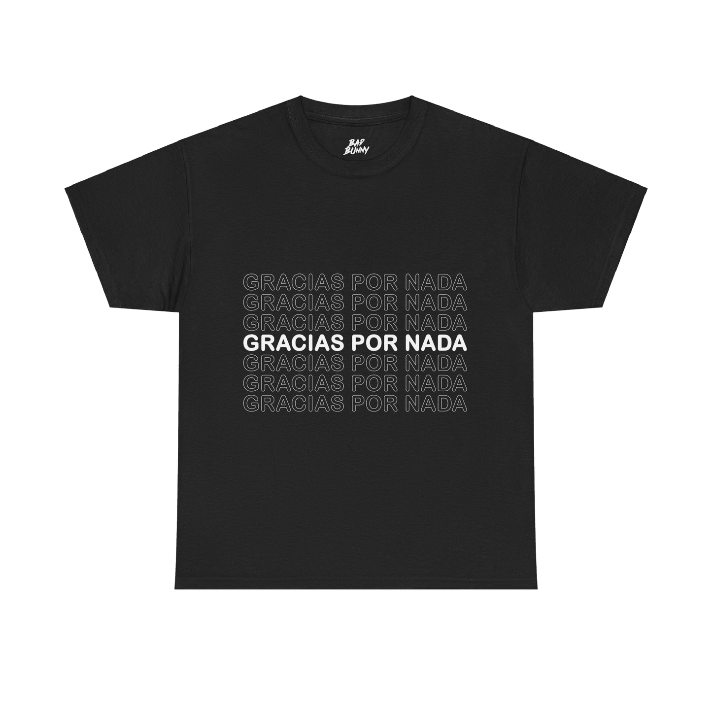 Most Wanted Tour - Gracias Por Nada Tour Dates Black Cotton Tee