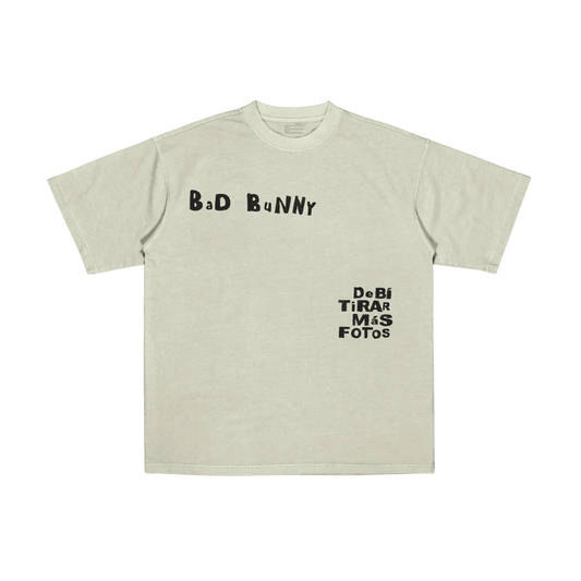 Bad Bunny Merch - DTFM Cream Vamos A Ver Si Es Velda T-Shirt